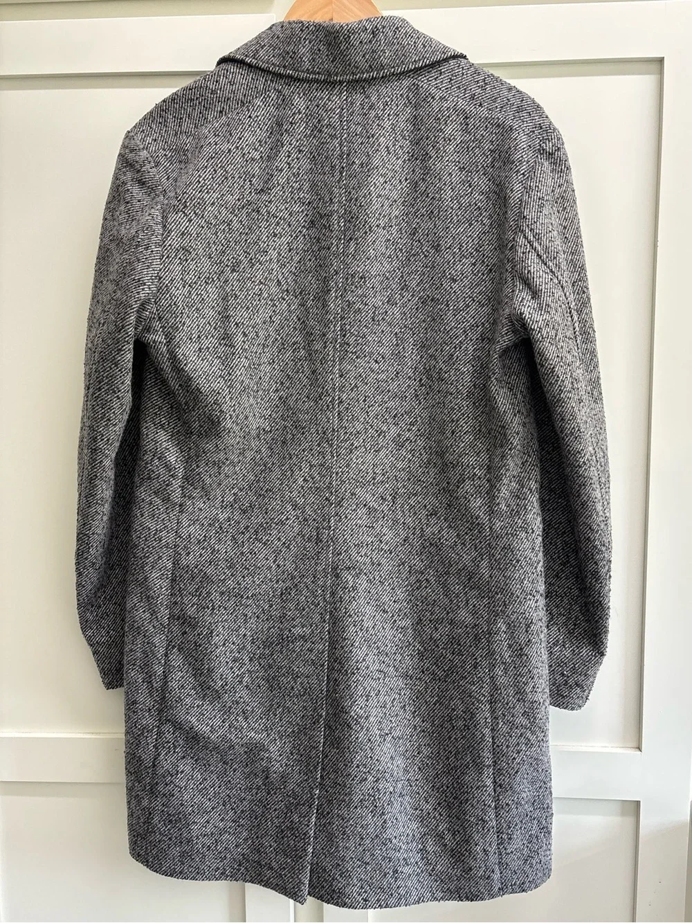 Billy Reid Lancaster Coat men’s small  gray black wool blend made in Italy
